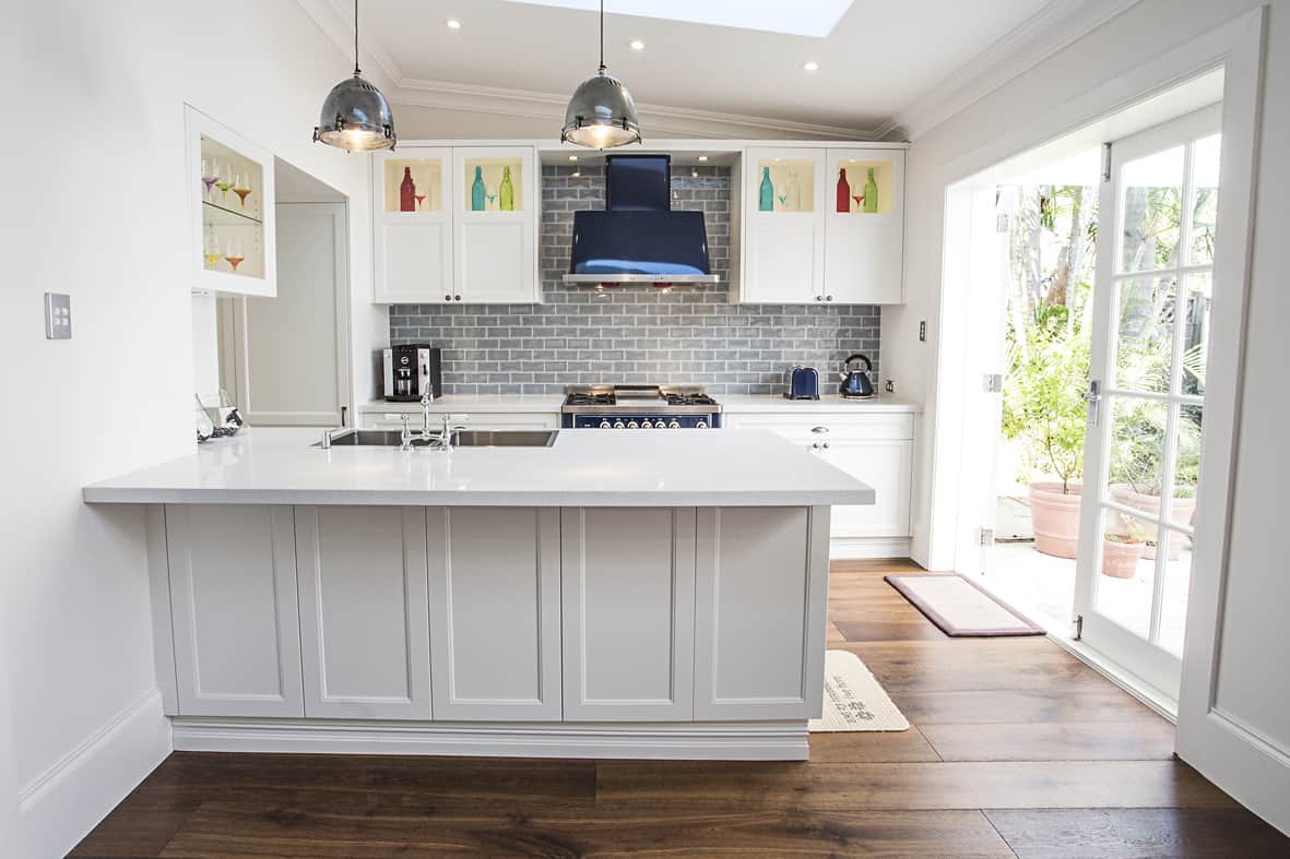 Modern white kitchen