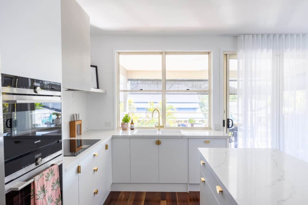 Modern white kitchen