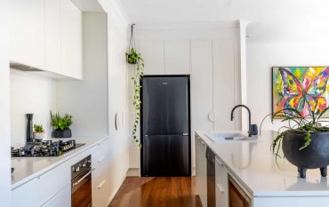 Modern white kitchen renovation